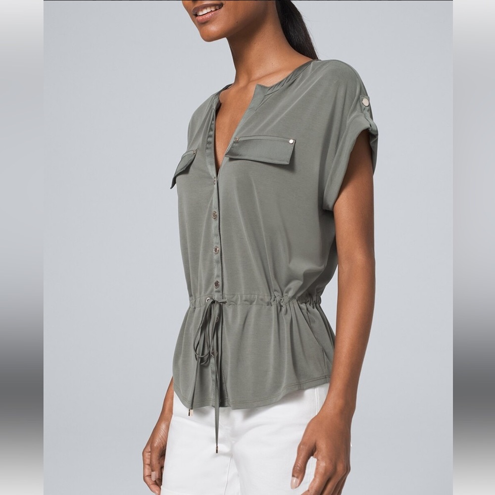 WHBM NWOT Sandwash Utility Top